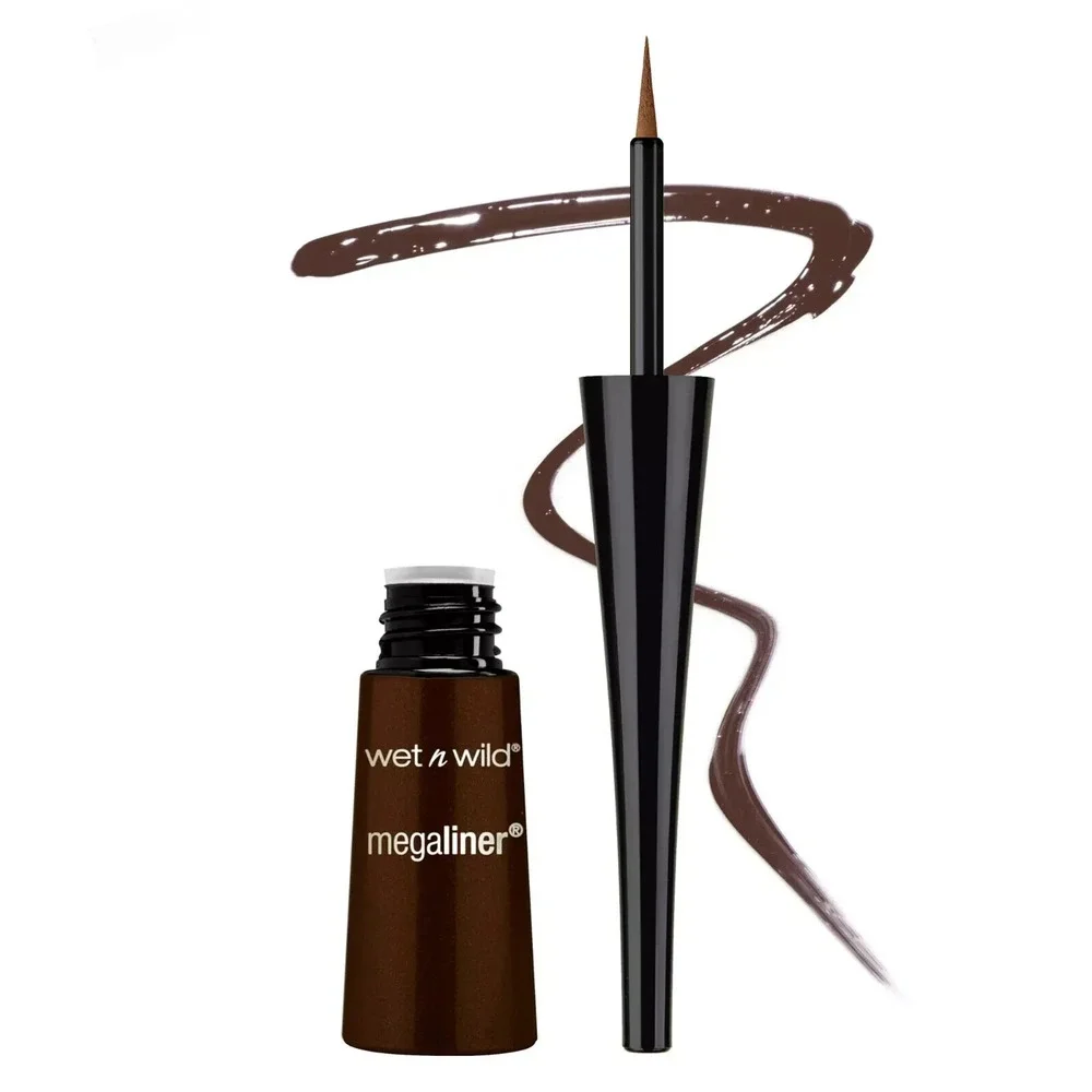 Wet n Wild  MEGALINER liquid Eyeliner, 872A‎ Dark Brown  .12 fl oz